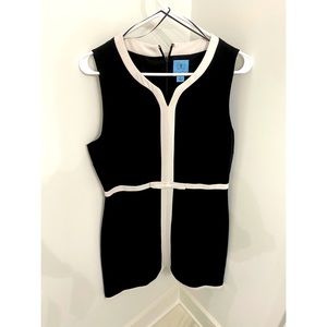 NWOT CeCe Black & White Bow Dress
